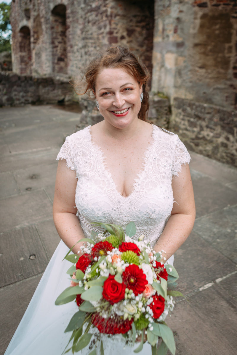 Hochzeitsfotograf Dreieich - Lächelnde Braut
